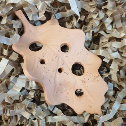 Ceramic leaf brick 11x 6.5cm