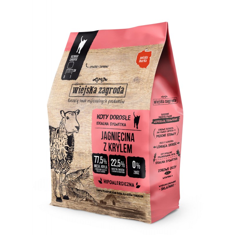 Country of Animals Lamb with krill 400g dry food for adult cats