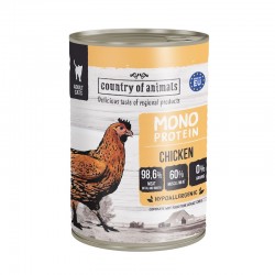 Country of Animals MONOPROTEIN Chicken wet food for adult cats 400g