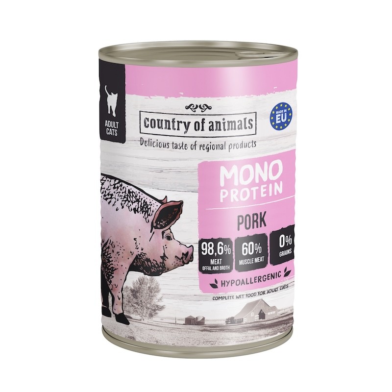 Country of Animals MONOPROTEIN Park wet food for adult cats 400g