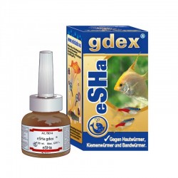 eSHa gdex 20ml AGAINST SKIN FLUKES, GILL FLUKES AND TAPEWORMS