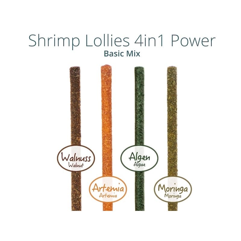 GlasGarten Shrimp Lollies – 4in1 BASIC MIX