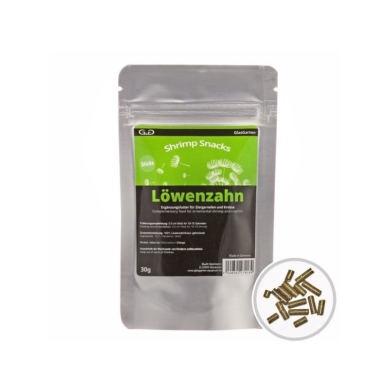 GlasGarten – Shrimp Snacks dandelion 30g