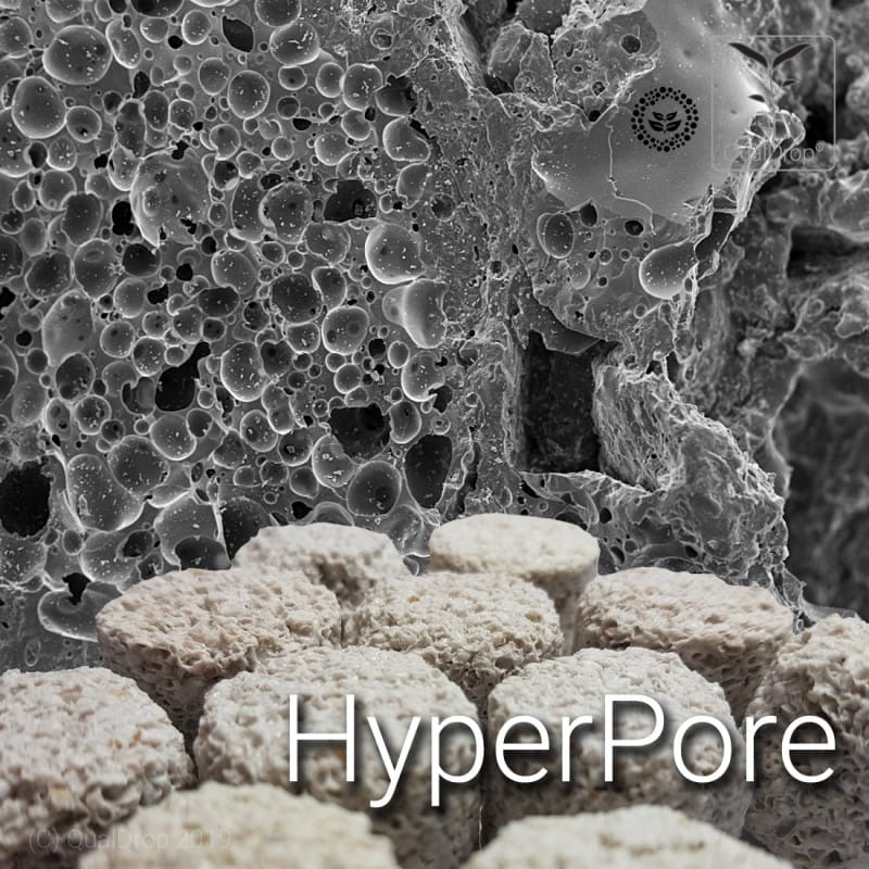 QualDrop HyperPore 500ml ceramic filter material