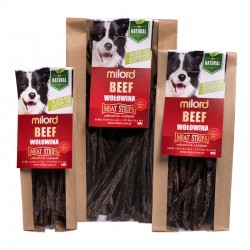 Milord Beef strips – Natural Dried Dog Chews 80g