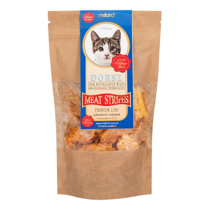 Milord Cod Lion 40g – cat treat, 100% dried fish