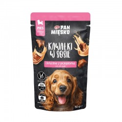 Mr Meaty Wet Dog Food Chunks in Sauce – Veal with Quail (Puppy) 150g
