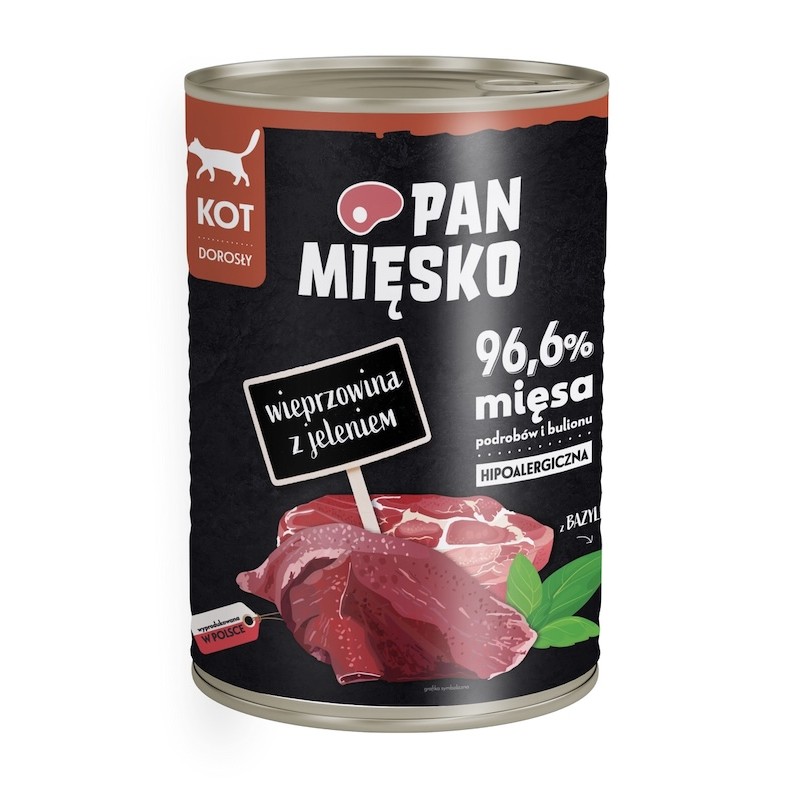 Mr Meaty Wet food for cat Pork with Deer 400g (adult)