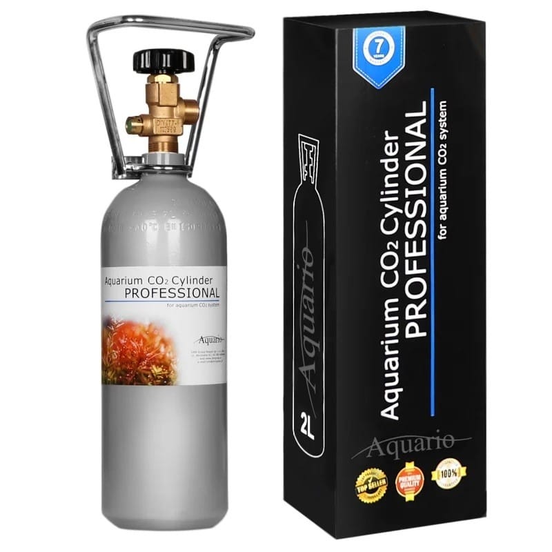 New Co2 bottle Aquario with valve 2l 42cm full