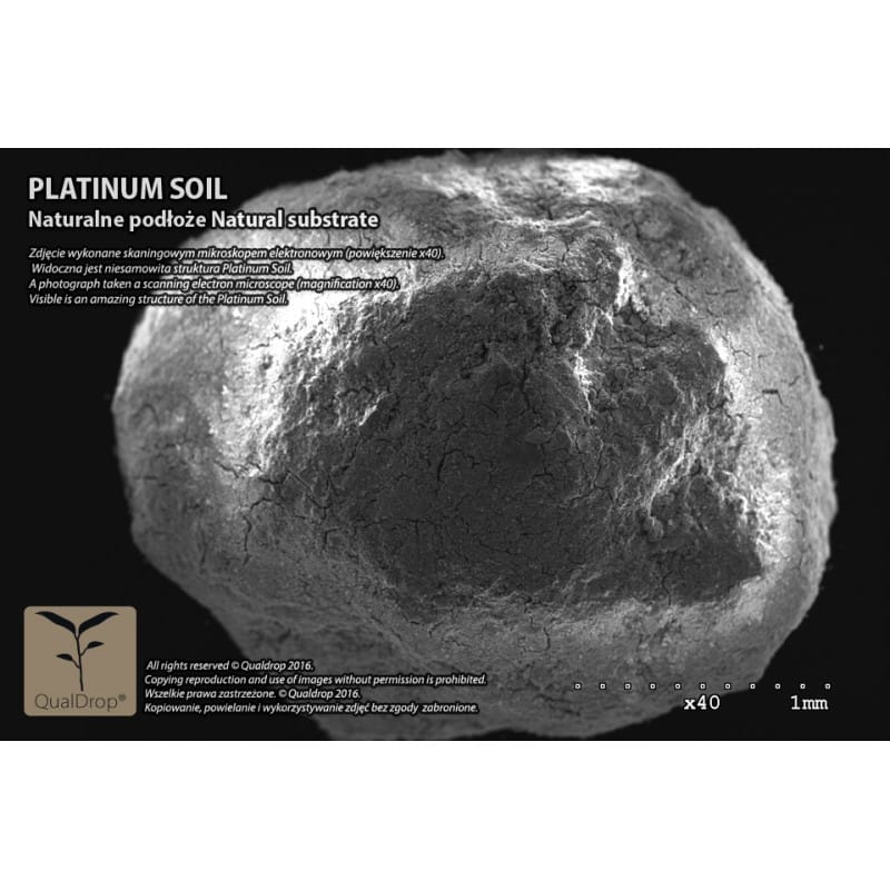 QUALDROP PLATINUM SOIL NORMAL AQUARIUM SUBSTRATE 1l 3-4mm
